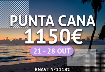 Temos 7 noites inesquecíveis em Punta Cana com tudo incluído por 1150€