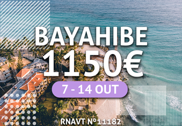Este pacote da Ciber Week para a República Dominicana custa 1150€ com tudo incluído