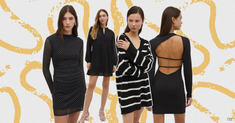 O vestido curto da Stradivarius para usar com casacos compridos (sim, funciona)