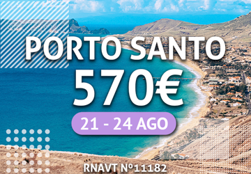 Temos uma viagem de sonho a Porto Santo por apenas 570€ com tudo incluído