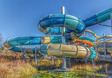 O “parque aquático inovador” no centro do País que nunca recebeu clientes