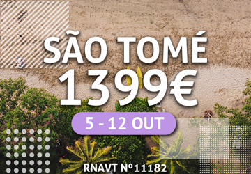 Imperdível: temos uma semana em São Tomé por 1399€ (com voos e hotel)