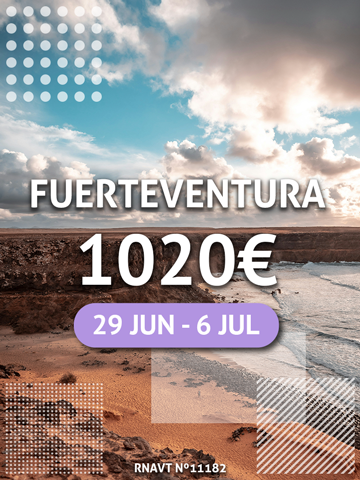 Temos uma escapadinha para Fuerteventura por 1020€ (com tudo incluído)