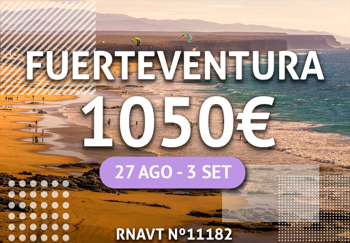 Temos uma viagem para Fuerteventura por apenas 1050€