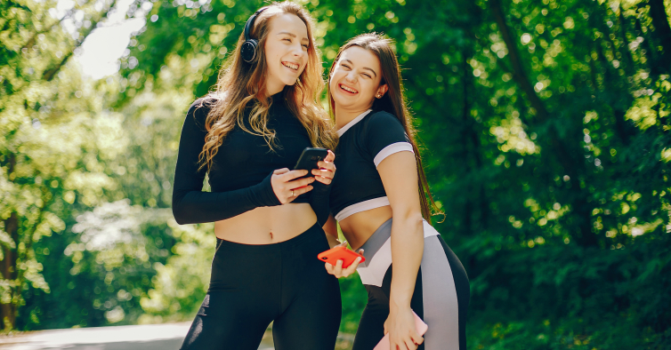 As leggings da Tezenis que seguem uma das tendências do momento são perfeitas para treinos outdoor