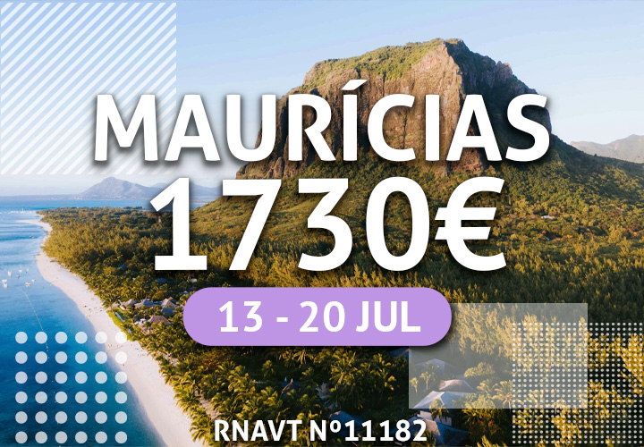 Explore o paraíso das Maurícias com um pacote tudo incluído por 1730€