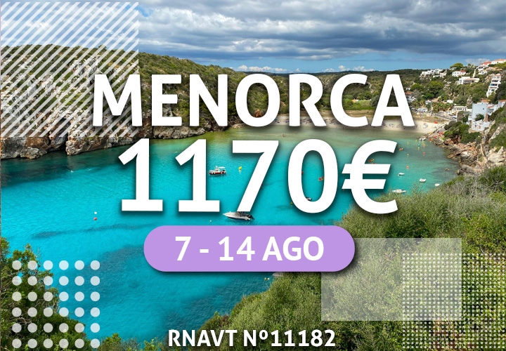 Esta viagem para uma das quatro Ilhas Baleares custa 1170€ (tudo incluído)