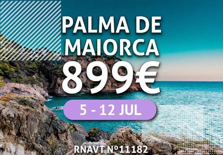 Um paraíso de águas cristalinas nas Ilhas Baleares por apenas 899€ com tudo incluído
