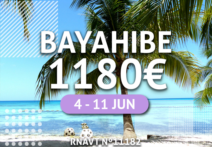 Bayahibe espera por si por apenas 1180€ (com tudo incluído)
