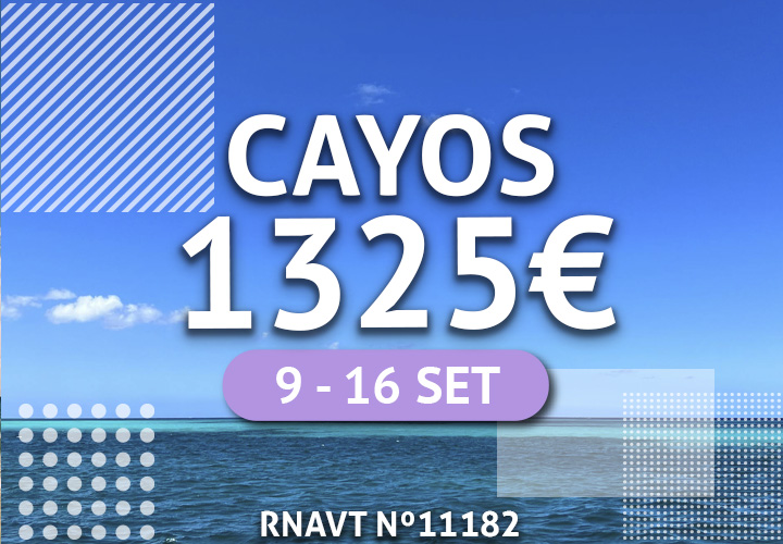 Viaje até uma das ilhas mais paradisíacas de Cuba por 1325€