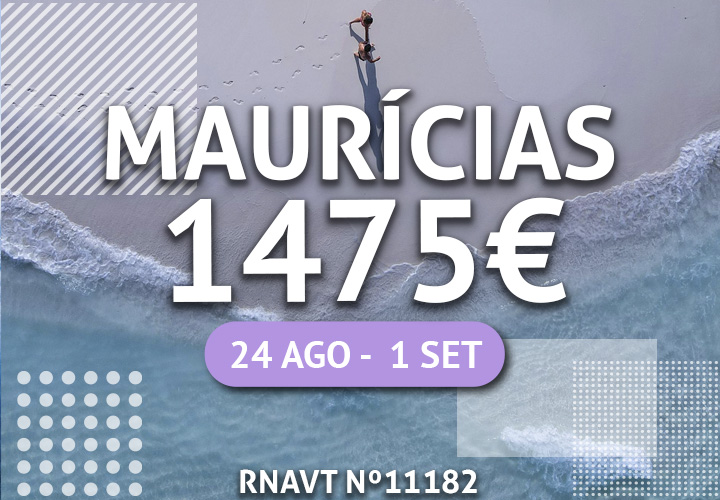 Viaje para as ilhas Maurícias por 1475€ com tudo incluído