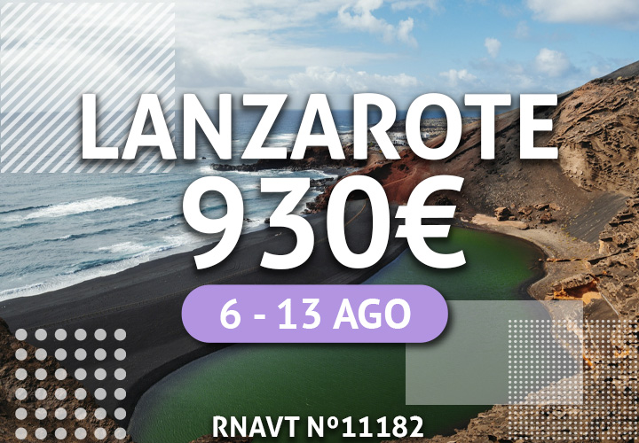 Explore a paisagem vulcânica da ilha de Lanzarote por 930€