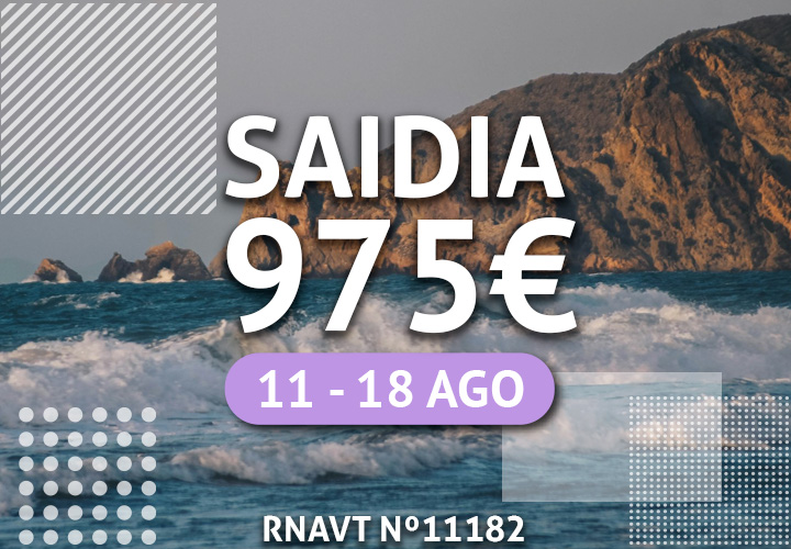 Viaje até às praias de sonho de Saidia com a NiTtravel (temos tudo incluído)