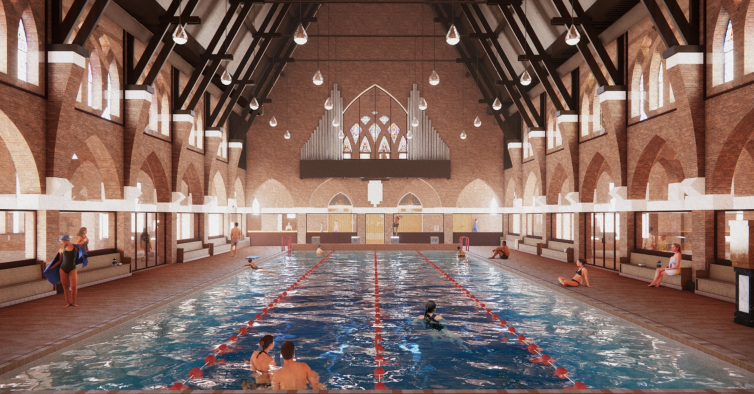 A igreja com mais de 100 anos que vai ser transformada numa piscina pública
