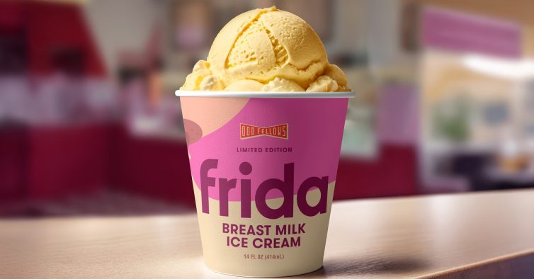 Esta gelataria criou um gelado com sabor a leite materno. Esgotou em poucas horas